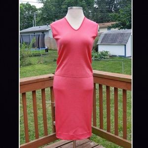 Small / Medium 70s/80s Pink Sears Knit Top & Skirt Set